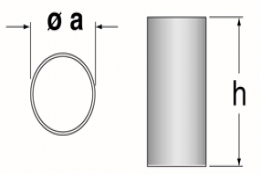 Microcasting flask - ø 90 x 150h. mm.