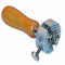 Pin vise for engravers, wooden handle