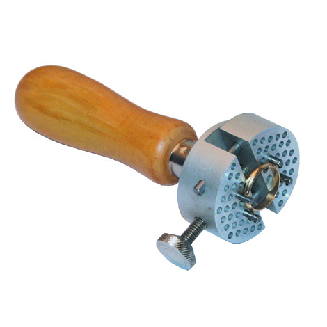 Pin vise for engravers, wooden handle
