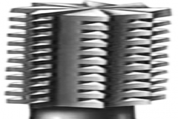 Steel Burs - Slotted cylinder - ø 0,90 x 3,9 (L1) - 44,5 (L2) mm