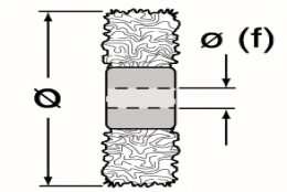 White cotton thread “UTG" brush