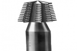 0830RI-1 Busch Steel Burs - Pointed slotted cone - Fig 39