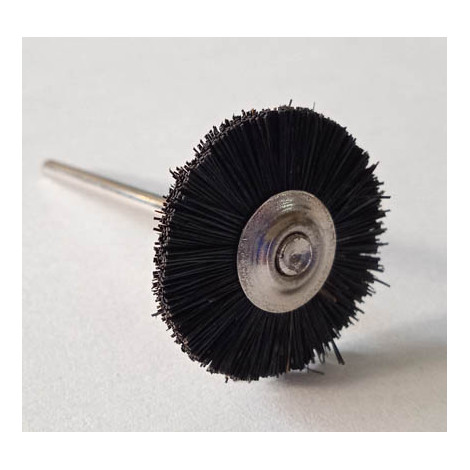 Wheel Brush Stiff Black Bristles -  ø 22 mm