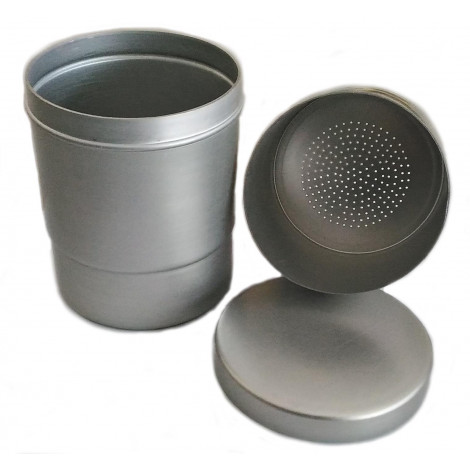 Metal Container With Sieve - 90 x 110 mm