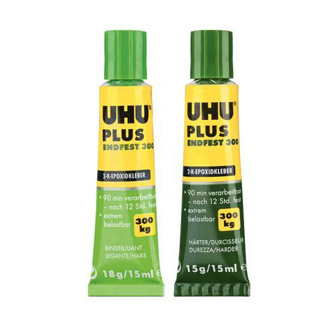 UHU PLUS 2 x 15 ml Bicomponent Adhesives