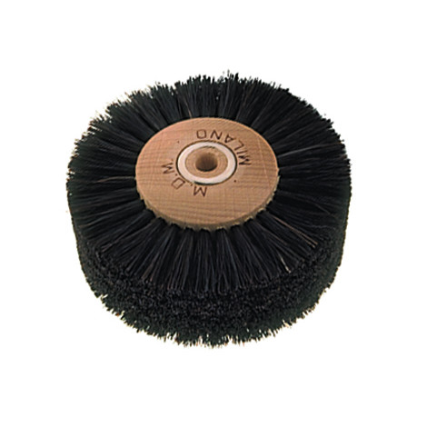 Black Animal Bristle Brush - ø 100 mm