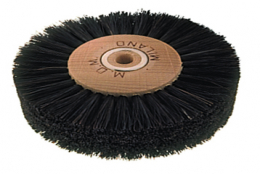 Black Animal Bristle Brush - ø 120 mm