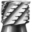 0830SB Slotted Carbide Burs